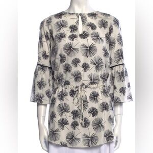 Alice + Olivia Monochrome white and black dandelion